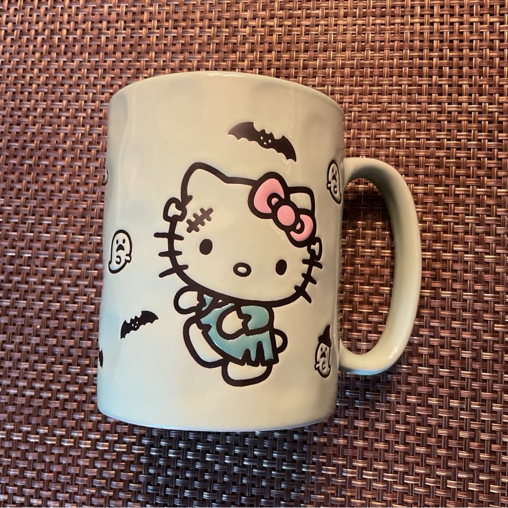 New Hello Kitty Frankenkitty Mug Green Mug for Halloween 2024 17 oz